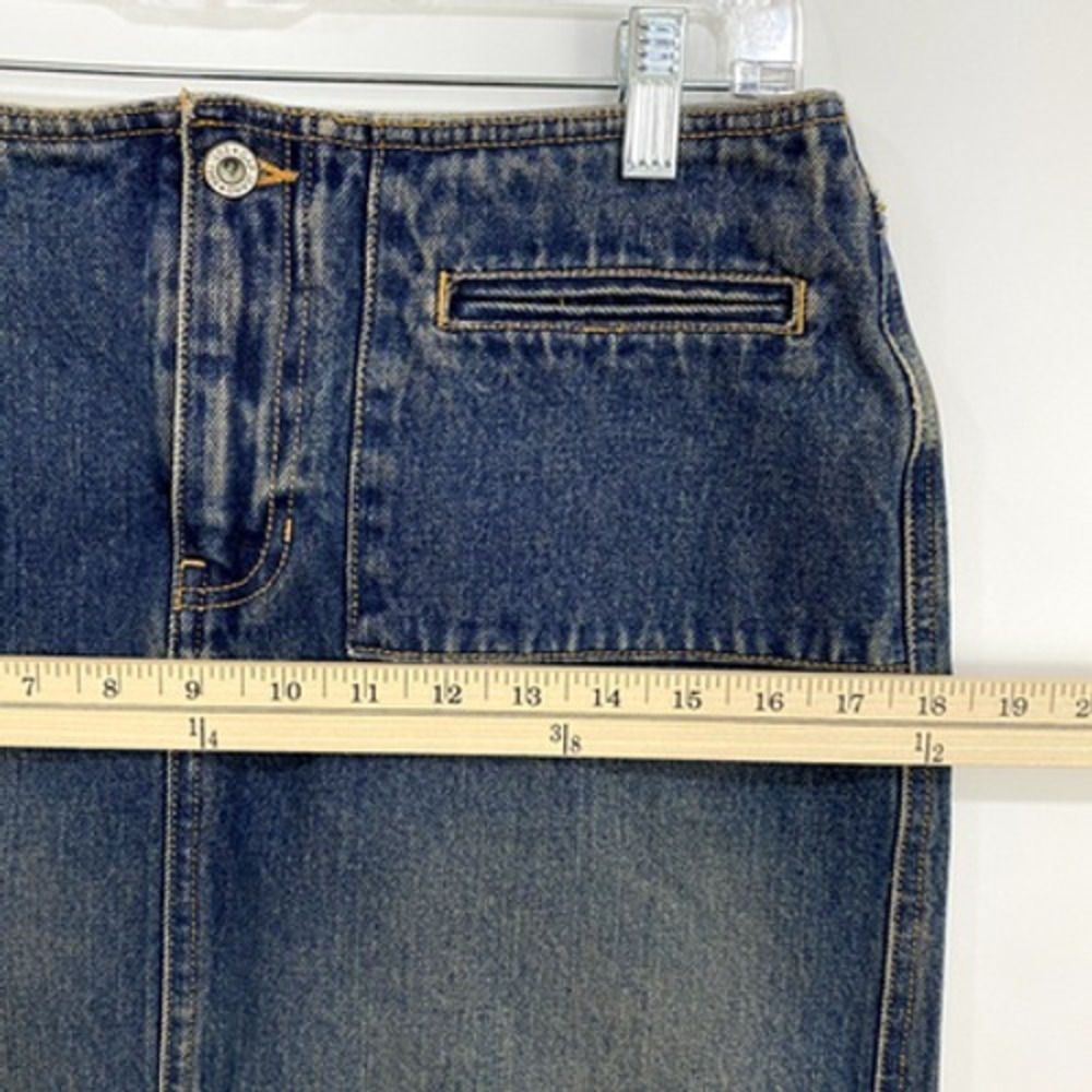 Gap Denim Women's‎ Mini Skirt Size 4 Blue Festival Streetwear Y2k - Picture 4 of 9
